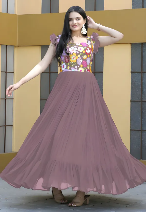 Brown_Elegant_Embroidered_Georgette_Maxi_Dress