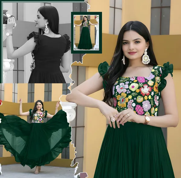 Green_Elegant_Embroidered_Georgette_Maxi_Dress