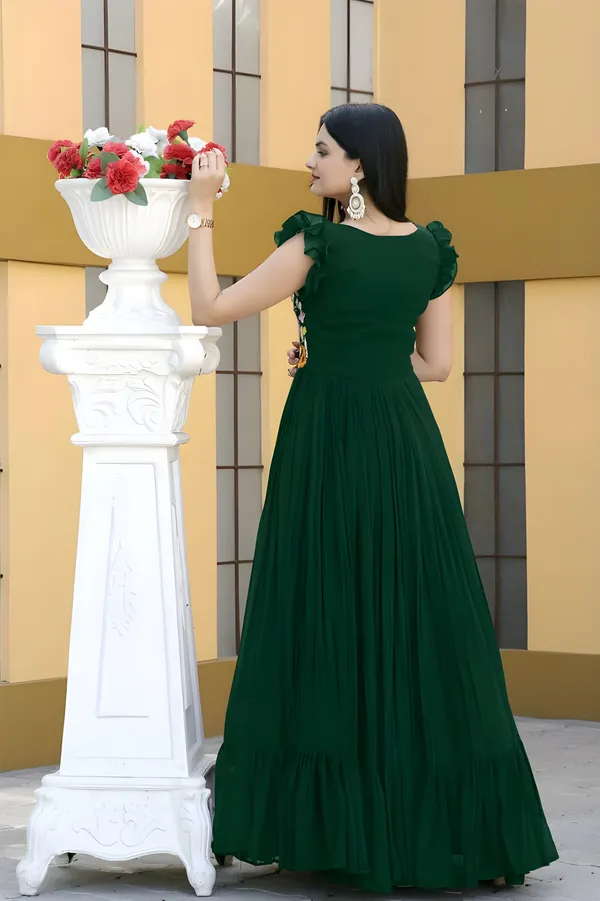Green_Elegant_Embroidered_Georgette_Maxi_Dress