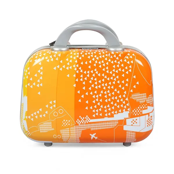 Orange_2Pc_Set_Hard_Luggage_Trolley_Bag_(20/24_Inch)_With_2_Pc_Vanity_For_Men_&_Women