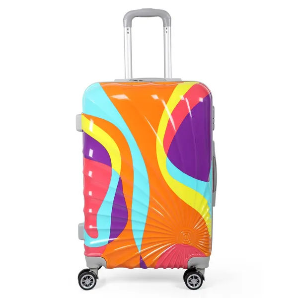 Multicolor_2Pc_Set_Trolley_Bag_(20/24_Inch)_With_1Pc_Vanity_Bag