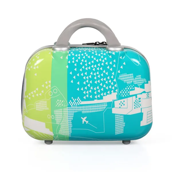 Green_28_Inch_Hardshell_Spinner_Trolley_Bag_Set_With_1Pc_Vanity_Bag_-_(55_Centimeters)