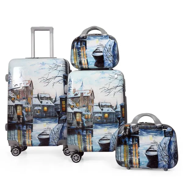 Multi-Color_2Pc_Set_Trolley_Bag_(20/24_Inch)_With_2_Pc_Vanity