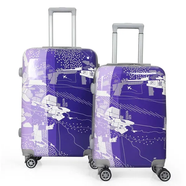 Purple_2Pc_Set_Trolley_Bag(20/24_Inch)