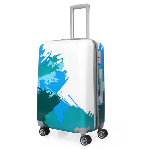 Blue_2Pc_Set_Trolley_Bag(20/28_Inch)_With_1Pc_Vanity