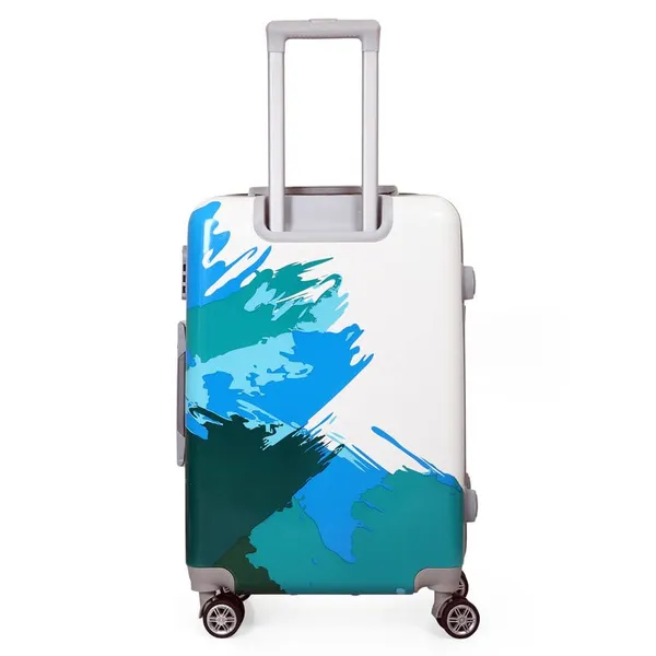 Blue_2Pc_Set_Trolley_Bag(20/28_Inch)_With_1Pc_Vanity