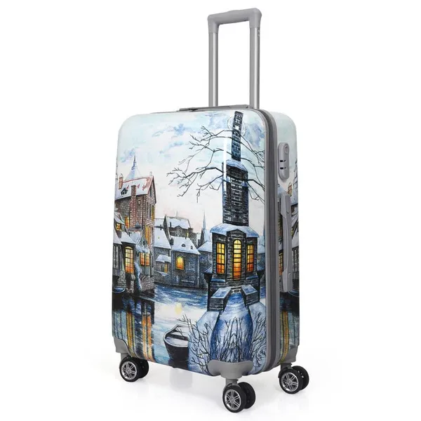 Multicolor_2Pc_Set_Trolley_Bag(24/28_Inch)_With_1Pc_Vanity