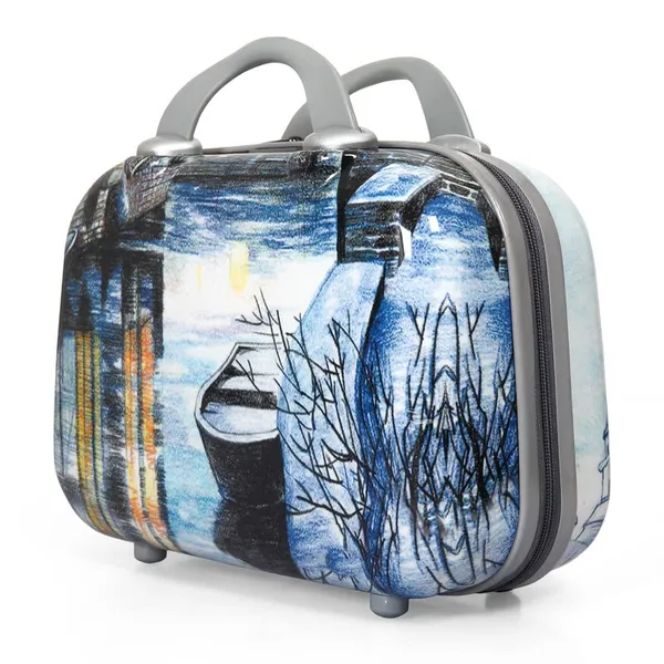 Multicolor_2Pc_Set_Trolley_Bag(24/28_Inch)_With_1Pc_Vanity