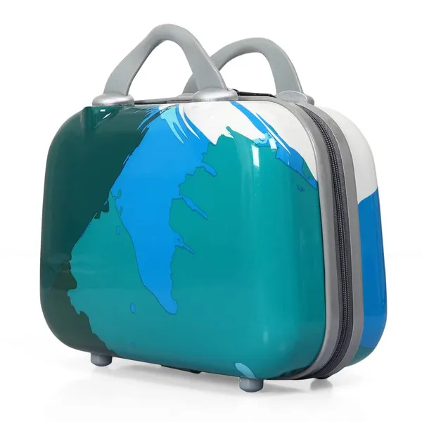 Blue_2Pc_Set_Trolley_Bag(24/28_Inch)_With_1Pc_Vanity_For_Men_&_Women