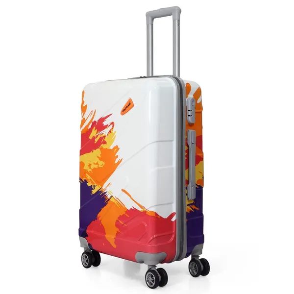 Multicolor_2Pc_Set_Trolley_Bag(24/28_Inch)_With_1Pc_Vanity