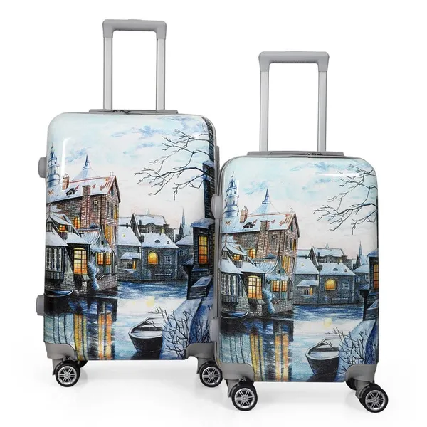 Multicolor_2Pc_Set_Trolley_Bag_(24/28_Inch)_For_Men_&_Women