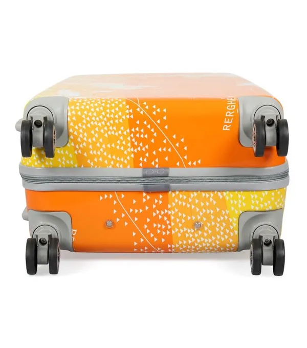 Polo_Class_2Pc_Set_Trolley_Bag(20/28_inch)-Pink_&_Orange