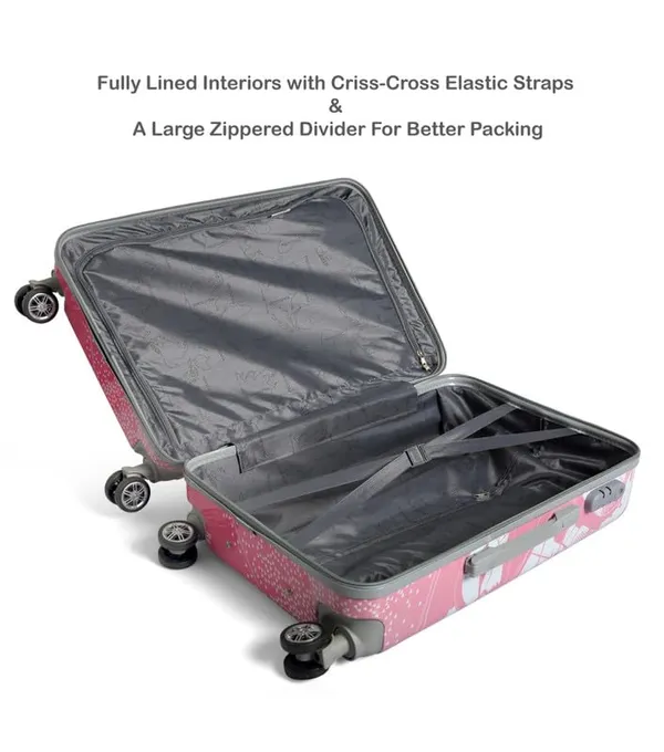 Polo_Class_2Pc_Set_Trolley_Bag(20/28_inch)-Pink_&_Orange