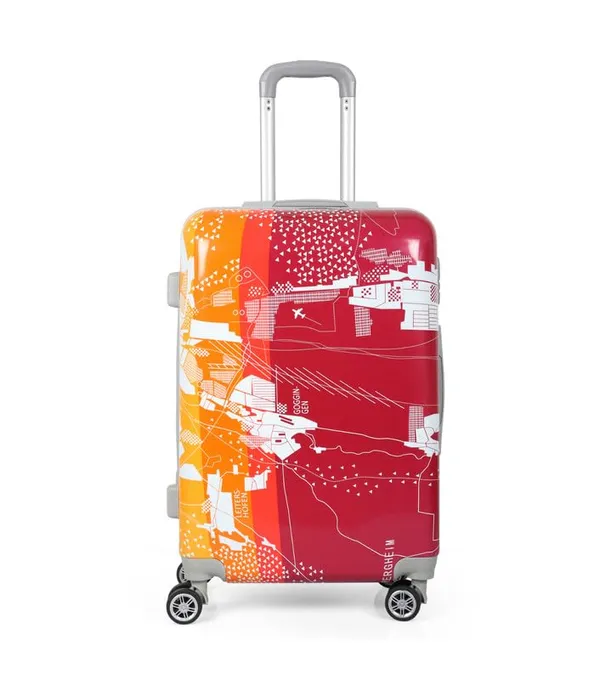 Red_&_Orange_2Pc_Set_Trolley_Bag(20/28_Inch)_For_Men_&_Women