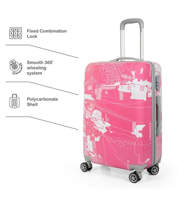 Polo_Class_2Pc_Set_Trolley_Bag_(24/28_inch)-Pink_&_Purple