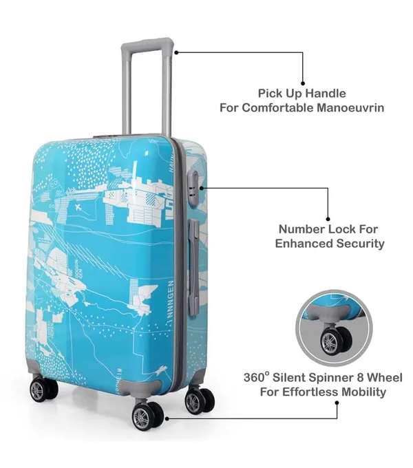 Polo_Class_2Pc_Set_Trolley_Bag_(24/28_inch)-Blue_&_Purple