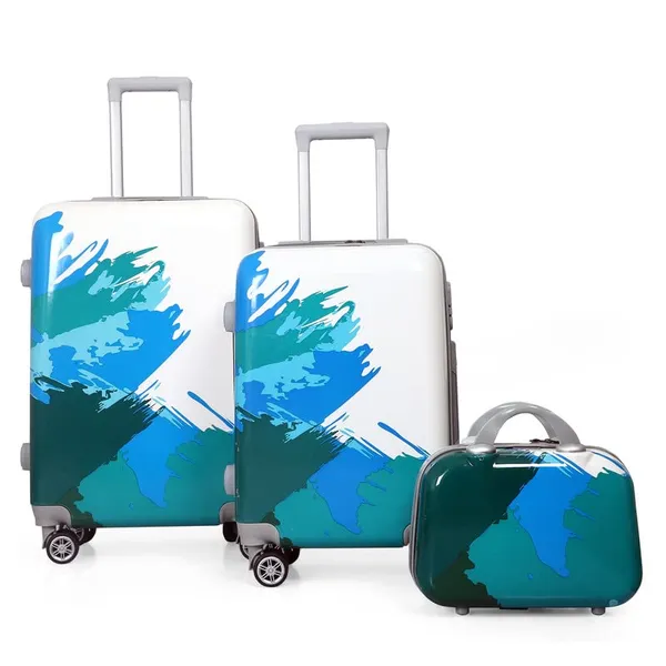Multi-Color_2Pc_Trolley_Bag_Set_With_1Pc_Vanity_Bag