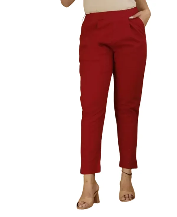 Maroon_Everyday_Cotton_Pants