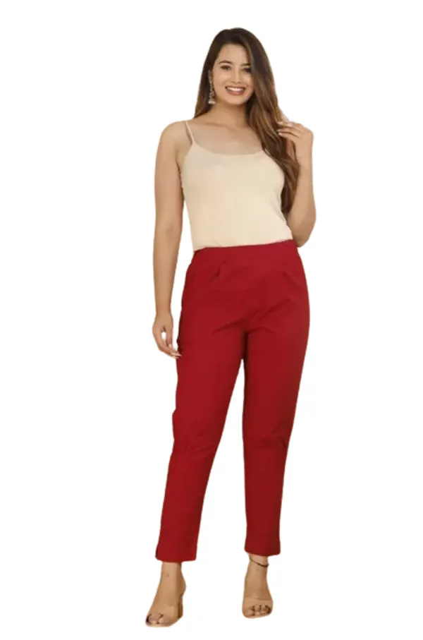 Maroon_Everyday_Cotton_Pants
