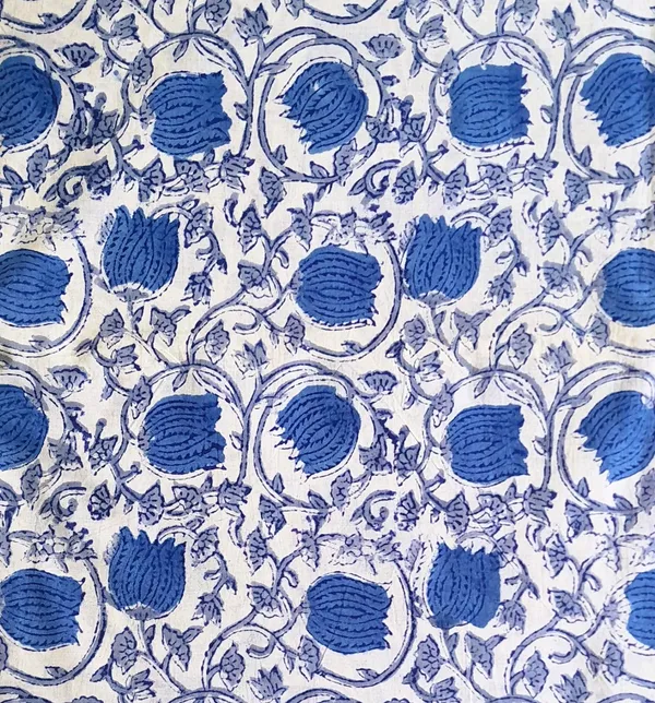 Hand_Block_Print_Dark_Blue_Floral_Jaal_Print_Cotton_Cambric_Fabric
