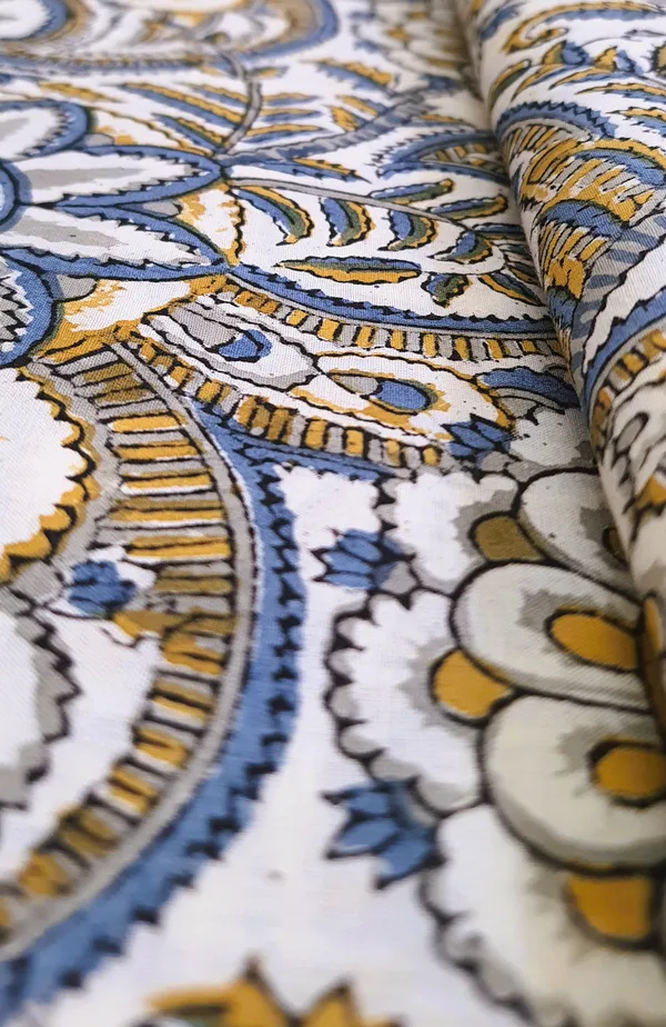 Bagru_Print_Multicolor_Floral_Print_Cotton_Cambric_Fabric