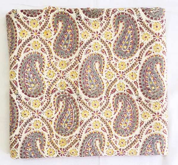 Bagru_Print_Multicolor_Paisley_Print_Cotton_Cambric_Fabric