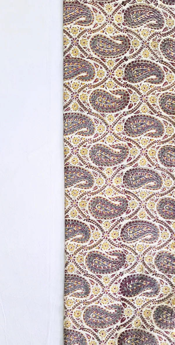 Bagru_Print_Multicolor_Paisley_Print_Cotton_Cambric_Fabric