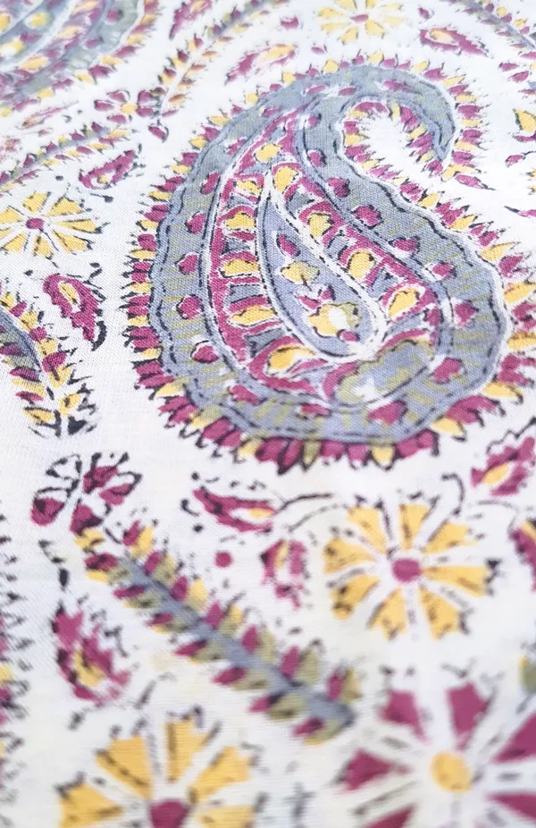 Bagru_Print_Multicolor_Paisley_Print_Cotton_Cambric_Fabric