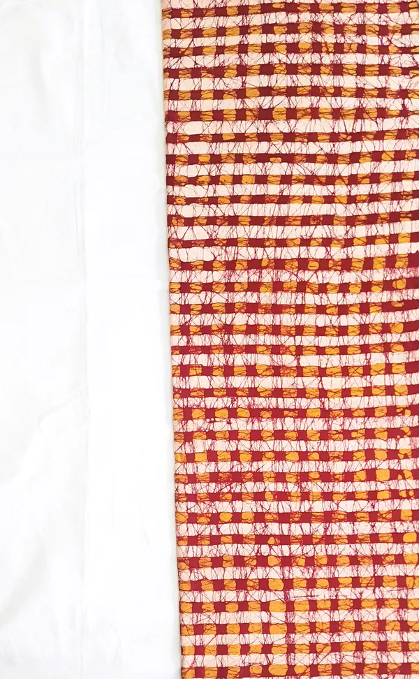 Bagru_Print_Dark_Red_Mustard_Checks_Print_Cotton_Cambric_Fabric