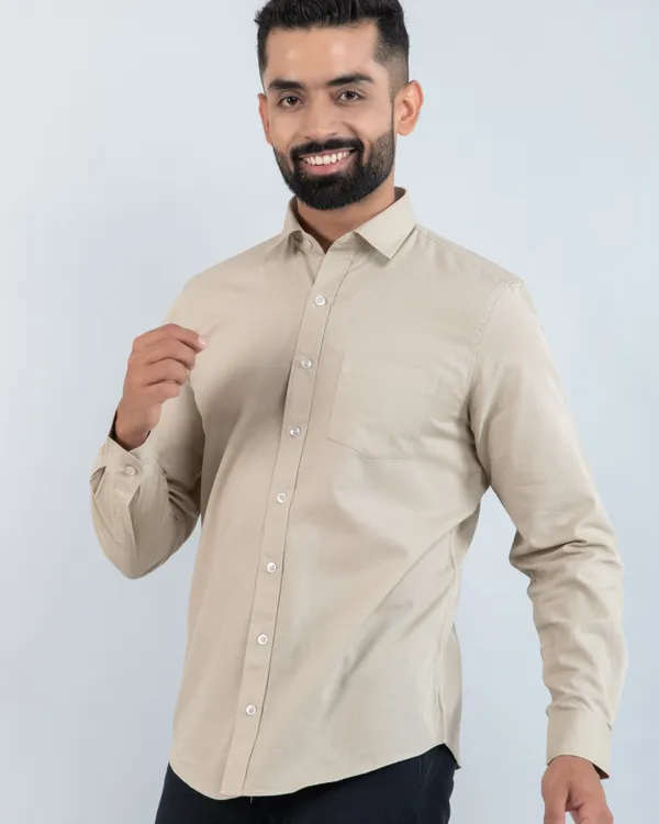 Timeless_Classic_Beige_Pure_Cotton_Casual_Shirt_for_Mens