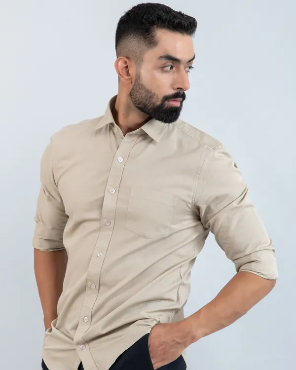 Timeless_Classic_Beige_Pure_Cotton_Casual_Shirt_for_Mens