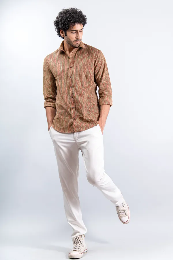 Multicolor_Regular_Fit_Lining_Print_Full_Sleeves_Soft_Cotton_With_Spread_Collar_Shirt