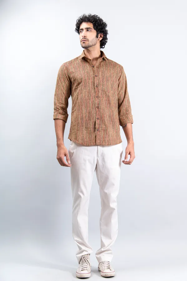 Multicolor_Regular_Fit_Lining_Print_Full_Sleeves_Soft_Cotton_With_Spread_Collar_Shirt