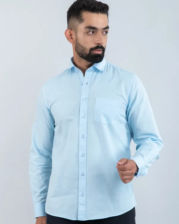 Modern_Sky_Blue_Pure_Cotton_Mens_Casual_Shirt_for_Everyday_Comfort