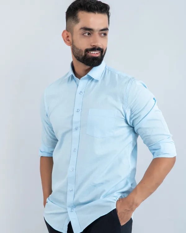 Modern_Sky_Blue_Pure_Cotton_Mens_Casual_Shirt_for_Everyday_Comfort