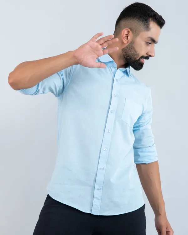 Modern_Sky_Blue_Pure_Cotton_Mens_Casual_Shirt_for_Everyday_Comfort