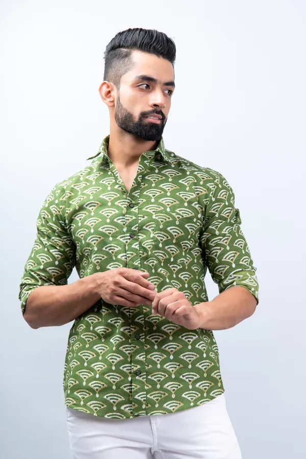 Green_Regular_Fit_Wifi_Print_Soft_Comfortable_Trendy_Stylish_Full_Sleeves_Soft_Cotton_Shirt