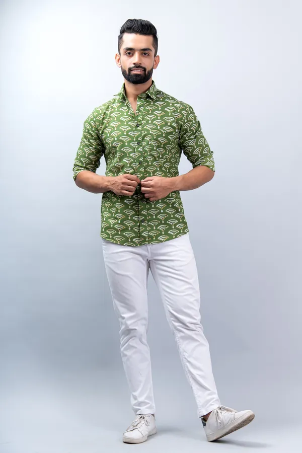 Green_Regular_Fit_Wifi_Print_Soft_Comfortable_Trendy_Stylish_Full_Sleeves_Soft_Cotton_Shirt