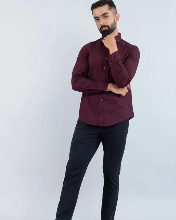 Sharp_Classic_Wine_Pure_Cotton_Casual_Shirt_in_Smart_Fit_with_Spread_Collar