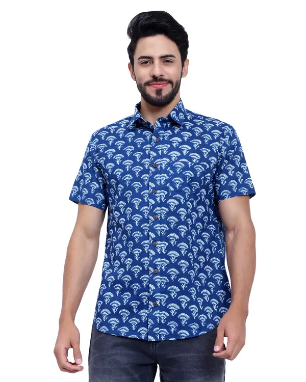 Blue_Floral_Print_Regular_Fit_Soft_and_Comfortable_Cotton_Shirt