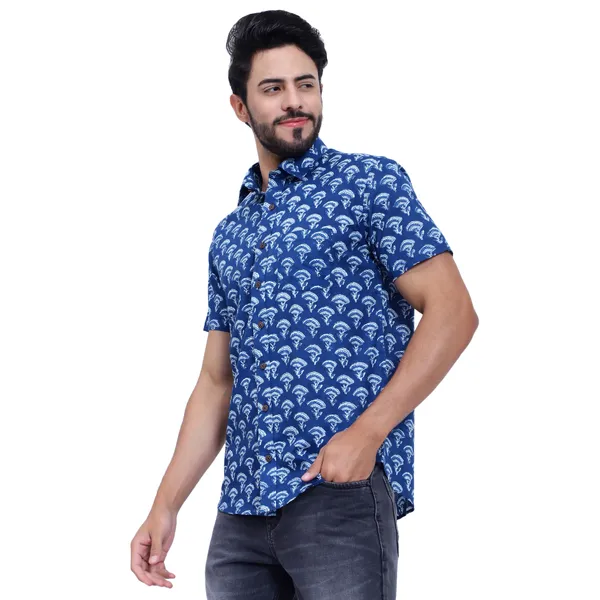 Blue_Floral_Print_Regular_Fit_Soft_and_Comfortable_Cotton_Shirt