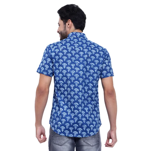 Blue_Floral_Print_Regular_Fit_Soft_and_Comfortable_Cotton_Shirt