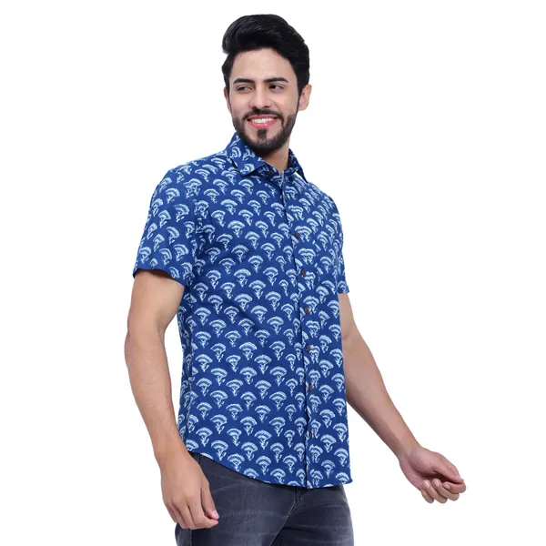Blue_Floral_Print_Regular_Fit_Soft_and_Comfortable_Cotton_Shirt