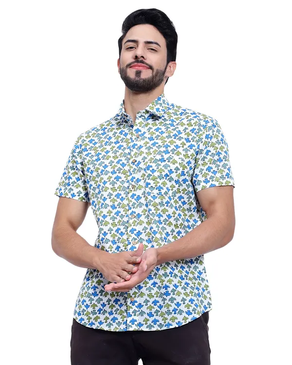 Multicolor_Cotton_Shirt_Relaxed_Fit_Bird_Print_With_Stylish_Spread_Collar_Summer_Shirt