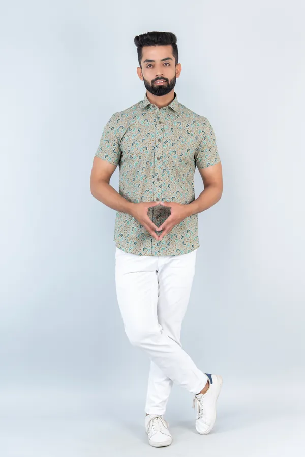 Khadi_Floral_Print_Half_Sleeves_Premium_Cotton_Regular_Fit_Shirt_With_Spread_Collar