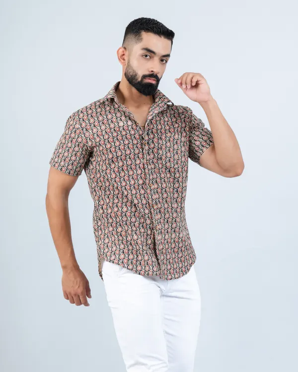 Coffee_Maroon_Cute_Paisley_Print_Summer_Shirt_in_Pure_Cotton