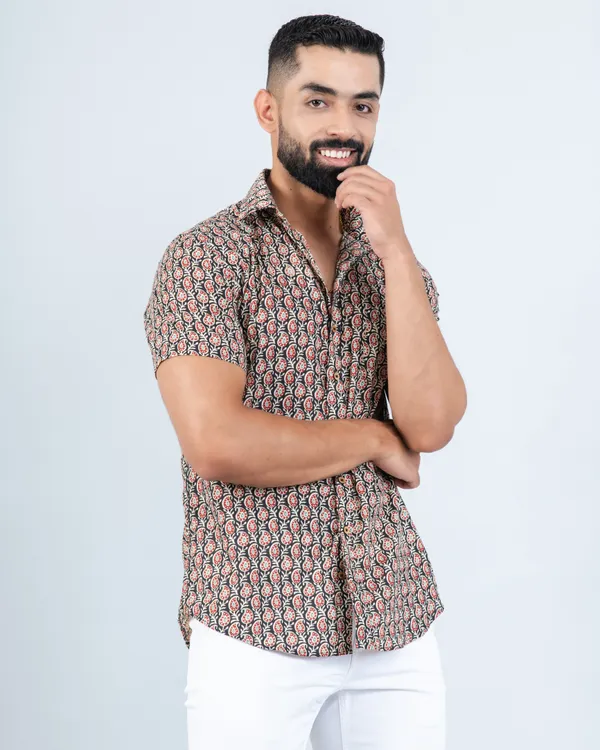 Coffee_Maroon_Cute_Paisley_Print_Summer_Shirt_in_Pure_Cotton