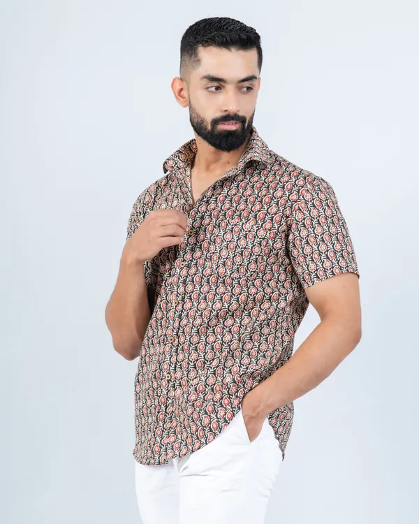 Coffee_Maroon_Cute_Paisley_Print_Summer_Shirt_in_Pure_Cotton