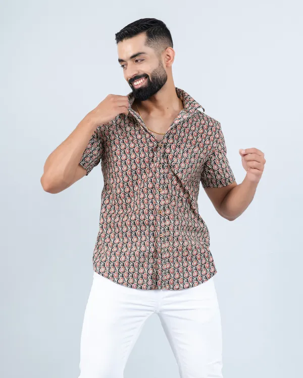 Coffee_Maroon_Cute_Paisley_Print_Summer_Shirt_in_Pure_Cotton
