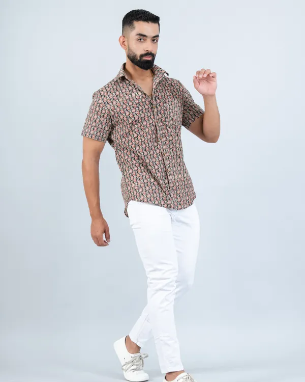 Coffee_Maroon_Cute_Paisley_Print_Summer_Shirt_in_Pure_Cotton
